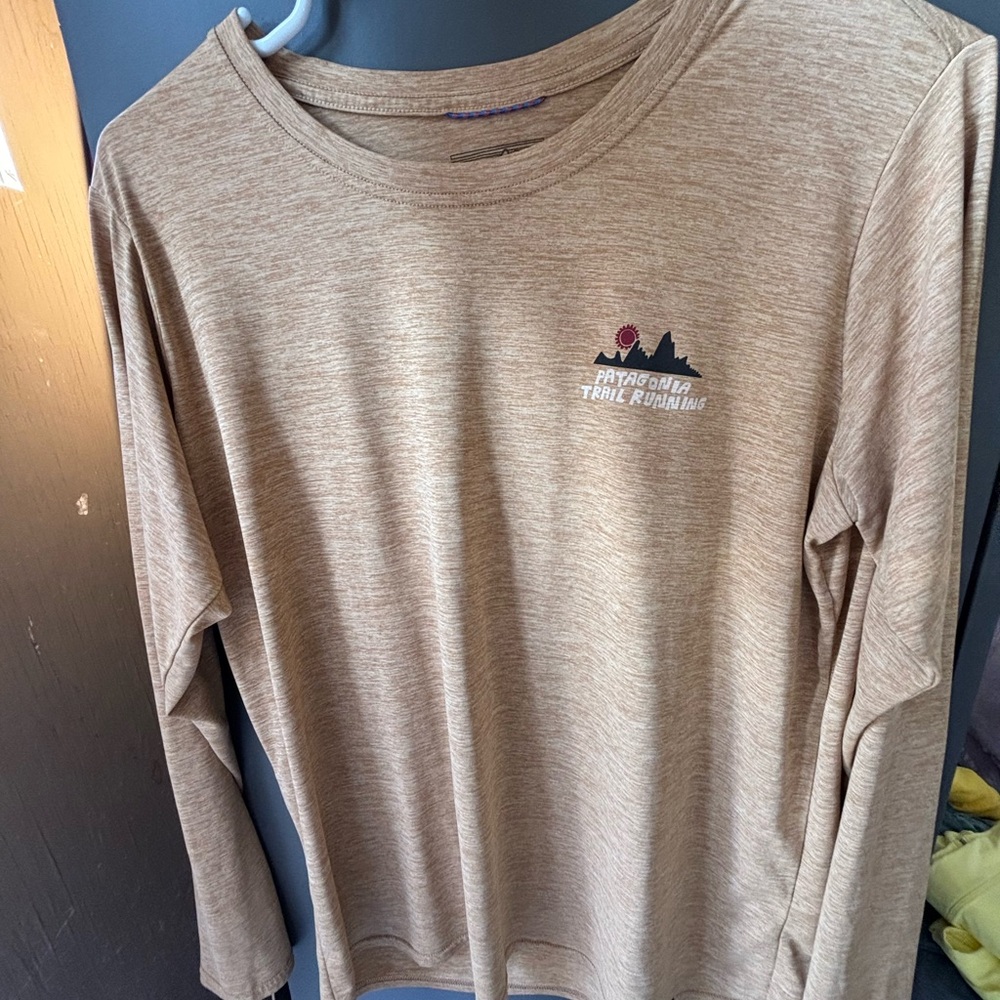 Women Patagonia Brown Trail Running Shirt